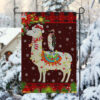 Christmas Snow Garden Flag Mockup PSD Christmas Alpaca
