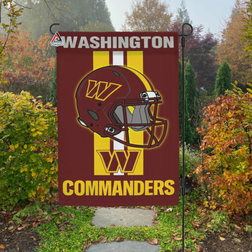 Washington Commanders Helmet Vertical Flag, Commanders NFL Outdoor Flag
