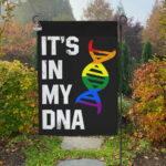 LGBT It's In My DNA Flag, Gay DNA Pride Symbol Rainbow Flag