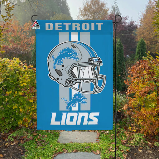 Detroit Lions Helmet Vertical Flag, Lions NFL Outdoor Flag