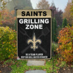 New Orleans Saints Grilling Zone Flag, Saints Football Fans BBQ Flag