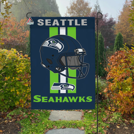 Seattle Seahawks Helmet Vertical Flag, Seahawks NFL Outdoor Flag