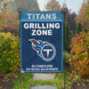 Tennessee Titans Grilling Zone Flag, Titans Football Fans BBQ Flag