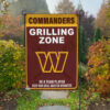 Washington Commanders Grilling Zone Flag, Commanders Football Fans BBQ Flag