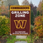 Washington Commanders Grilling Zone Flag, Commanders Football Fans BBQ Flag