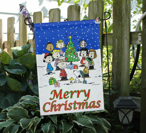 Merry Christmas Garden Flag, Peanuts Xmas Flags
