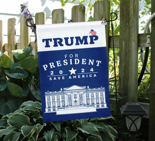 Trump 2024 Flag, Donald Trump for President, Save America Flag, White House Yard Flag – Blue