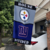 Pittsburgh Steelers vs New York Giants House Divided Flag, NFL House Divided Flag