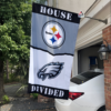 Pittsburgh Steelers vs Philadelphia Eagles House Divided Flag, NFL House Divided Flag