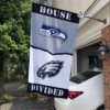 Seattle Seahawks vs Philadelphia Eagles House Divided Flag, NFL House Divided Flag