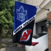 Toronto Maple Leafs vs New Jersey Devils House Divided Flag, NHL House Divided Flag