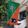 Dallas Stars vs Philadelphia Flyers House Divided Flag, NHL House Divided Flag