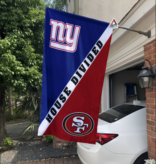 Giants vs 49ers House Divided Flag, NFL House Divided Flag