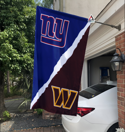 Giants vs Commanders House Divided Flag, NFL House Divided Flag