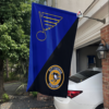 St. Louis Blues vs Pittsburgh Penguins House Divided Flag, NHL House Divided Flag
