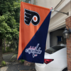 Philadelphia Flyers vs Washington Capitals House Divided Flag, NHL House Divided Flag