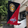 Pittsburgh Penguins vs Washington Capitals House Divided Flag, NHL House Divided Flag
