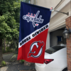 Washington Capitals vs New Jersey Devils House Divided Flag, NHL House Divided Flag
