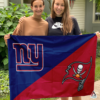 New York Giants vs Tampa Bay Buccaneers House Divided Flag, NFL House Divided Flag