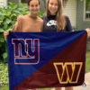 New York Giants vs Washington Commanders House Divided Flag, NFL House Divided Flag