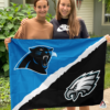 Carolina Panthers vs Philadelphia Eagles House Divided Flag, NFL House Divided Flag