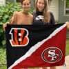 Cincinnati Bengals vs San Francisco 49ers House Divided Flag, NFL House Divided Flag