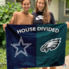 Dallas Cowboys vs Philadelphia Eagles House Divided Flag, NFL House Divided Flag