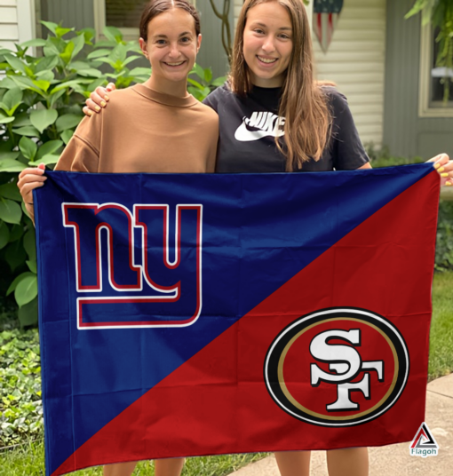 Giants vs 49ers House Divided Flag, NFL House Divided Flag