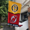 Pittsburgh Penguins vs New Jersey Devils House Divided Flag, NHL House Divided Flag