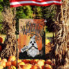 Pumpkin Garden Flag Mockup happy halloween ghost boy gnome garden flag design 1 PNG