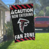 Red Car House Flag Mockup Atlanta Falcons Fan Zone