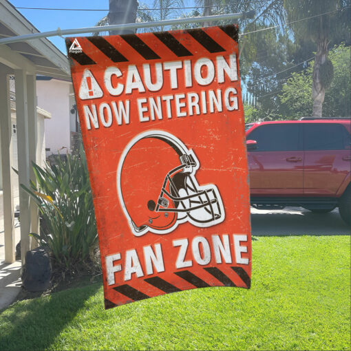 Cleveland Browns Fan Zone Flag, NFL Welcome Sport Flag