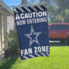 Red Car House Flag Mockup Dallas Cowboys Fan Zone