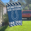 Red Car House Flag Mockup Indianapolis Colts Fan Zone