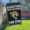 Red Car House Flag Mockup Jacksonville Jaguars Fan Zone