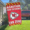 Red Car House Flag Mockup Kansas City Chiefs Fan Zone