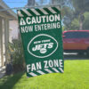 Red Car House Flag Mockup NY Jets Fan Zone