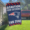 Red Car House Flag Mockup New England Patriots Fan Zone