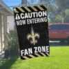 Red Car House Flag Mockup New Orleans Saints Fan Zone