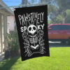 Red Car House Flag Mockup PAWSITIVELY SPOOKY
