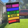 Red Car House Flag Mockup Pride allyship