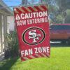 Red Car House Flag Mockup San Francisco 49ers Fan Zone