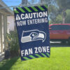 Red Car House Flag Mockup Seattle Seahawks Fan Zone