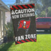 Red Car House Flag Mockup Tampa Bay Buccaneers Fan Zone