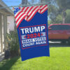 Red Car House Flag Mockup Trump 17