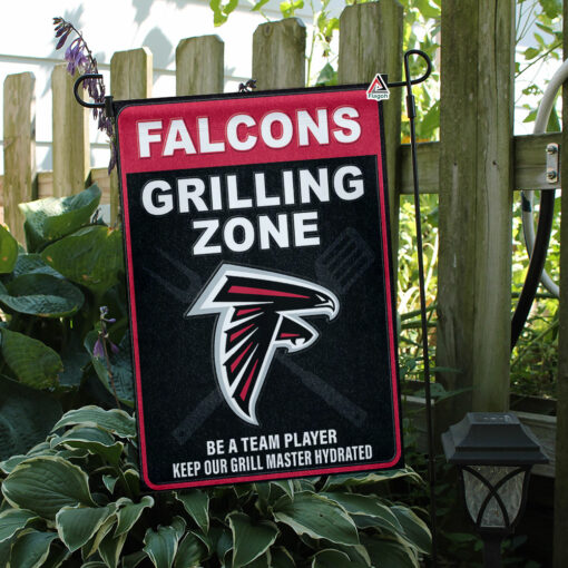 Atlanta Falcons Grilling Zone Flag, Falcons Football Fans BBQ Flag