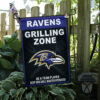 Spring Garden Flag Mockup Baltimore Ravens Grill Zone