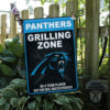 Spring Garden Flag Mockup Carolina Panthers Grilling Zone