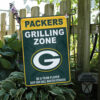 Spring Garden Flag Mockup Green Bay Packers Grill Zone