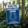 Spring Garden Flag Mockup Indianapolis Colts Grilling Zone